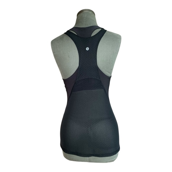 LULULEMON Bodycon Tank Women Sleeveless Athletic Elastic Sheer Support Tank Top - Picture 4 of 6